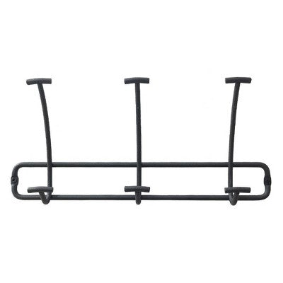  Bent Wire 3 Hooks Rail Black - Threshold™