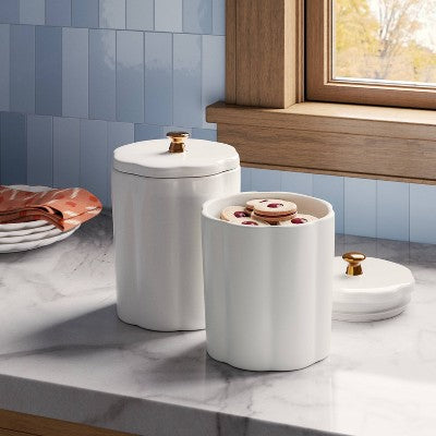  Large Ribbed Food Storage Canister - Threshold™