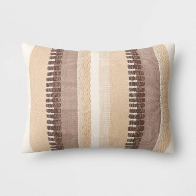  Ombre Striped Lumbar Throw Pillow - Threshold™