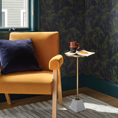  Ficus Navy Wallpaper - Threshold™