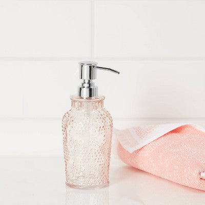  Glass Soap/Lotion Dispenser Blush - Threshold™