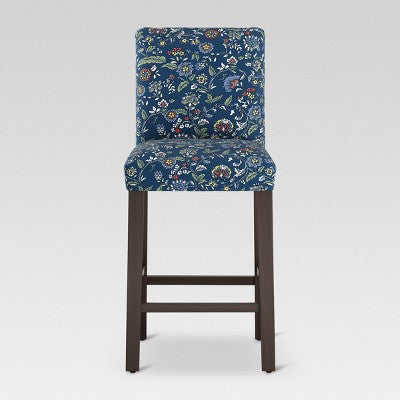 30" Parsons Barstool Bandana Blue Floral - Threshold™