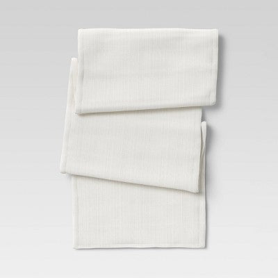  Cotton Solid Table Runner White - Threshold™