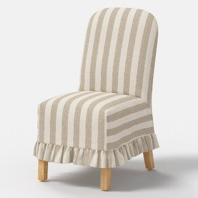  Replacement Ruffled Slipcover Only For Rounded Back Dining Chair - Threshold™