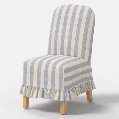  Rounded Back Slipcovered Dining Chair With Ruffle - Threshold™