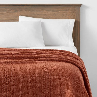  Woven Textural Striped Bed Throw - Threshold™
