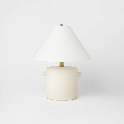  Ceramic Table Lamp With Knob Tan - Threshold™ Designed With Studio McGee