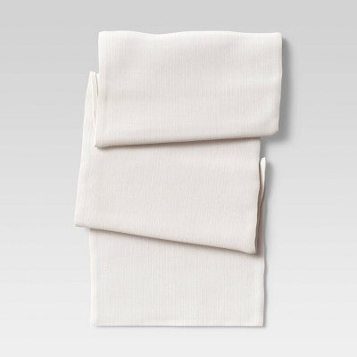  Cotton Solid Table Runner White - Threshold™
