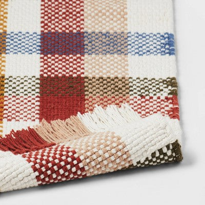  20"x34" Multi-Plaid Woven Pet Tapestry - Threshold™