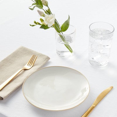  8" Stoneware Wetherfield Salad Plate White - Threshold™