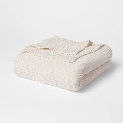  60"x80" Velvet Chenille Bed Throw - Threshold™