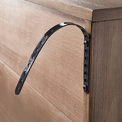  Brandeis Woven TV Stand For TVs Up To 60" Brown - Threshold™ Designed With Studio McGee