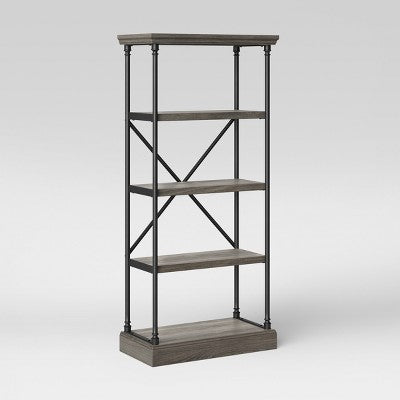  65" Conway Cast Iron Bookshelf Gray - Threshold™