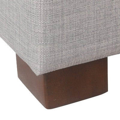  Shelton Tufted Top Storage Ottoman - Gray - Threshold™: Upholstered Rectangular Furniture With Lid