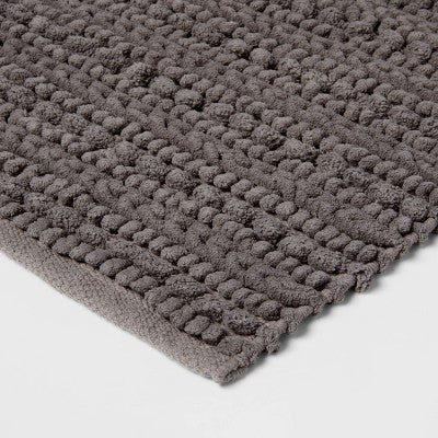  20"x32" Chunky Bath Rug Radiant Gray - Threshold™