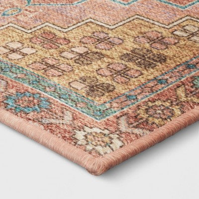  2'x3' Comfort Mat Bohome Accent Rug Blush/Rust Blush/Rust - Threshold™