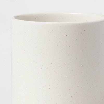  Camwood Collection Stoneware Utensil Holder Cream - Threshold™: Kitchen Utensil Storage, Dishwasher-Safe, Hand Crafted