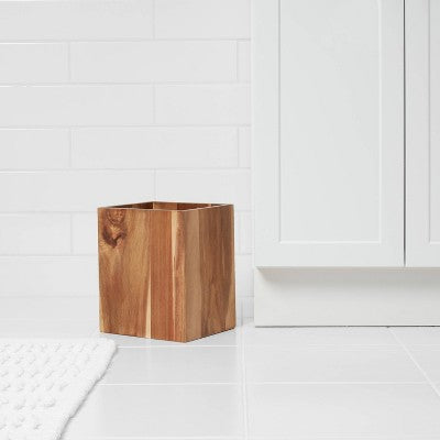  Wastebasket Medium Acacia Natural - Threshold™