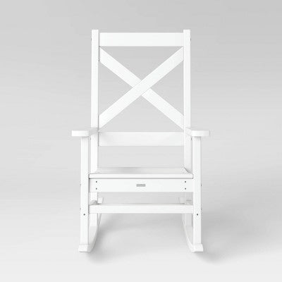  Shawboro POLYWOOD Patio Rocking Chair - White - Threshold™