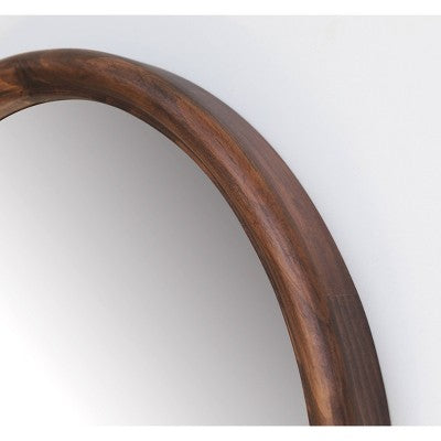  20" X 65" Wood Arched Floor Mirror Walnut - Threshold™ Designed With Studio McGee