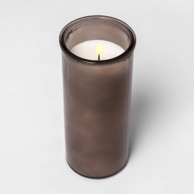  Glass Jar Vetiver And Cedarwood Candle Brown - Threshold™