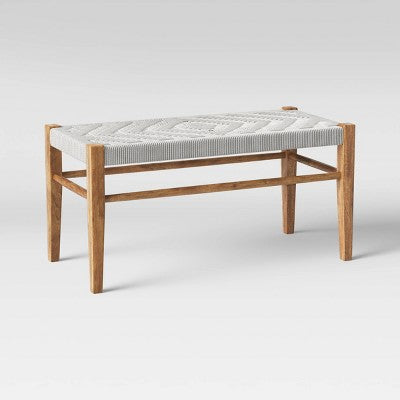  Lumarco Woven Bench Natural - Threshold™