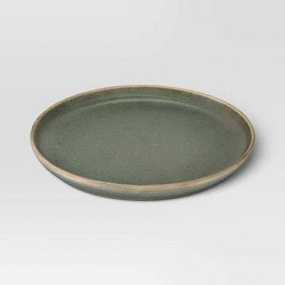  Stoneware Tilley Salad Plate Olive Green - Threshold™