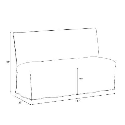  Jean Slipcover Dining Banquette