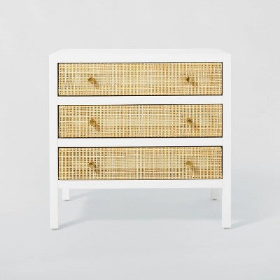  Springville 3 Drawer Nightstand White - Threshold™ Designed With Studio McGee
