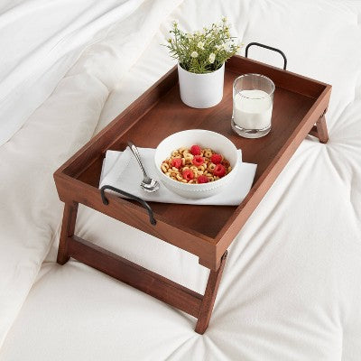  20" X 13" Wood Serving Bed Tray - Threshold™