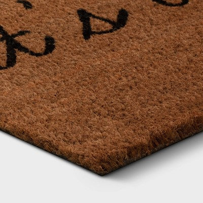  1'6"x2'6" Natural Printed Rug Black - Threshold™