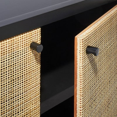  Springville 2 Door Decorative Storage Cabinet Black - Threshold™ Designed With Studio McGee