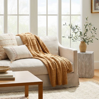  Grid Knit Throw Blanket - Threshold™ Designed With Studio McGee