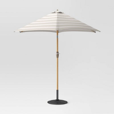  9'x9' Market Patio Umbrella - Light Wood Pole - Threshold™