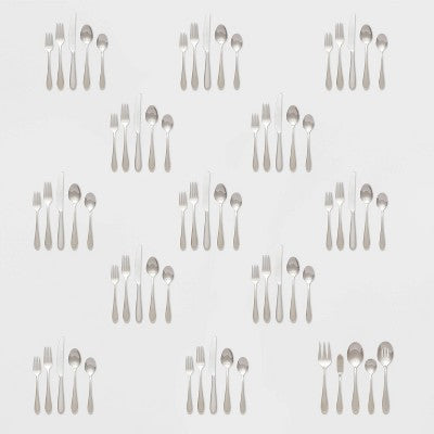  65pc Luxor 18/10 Stainless Steel Flatware Set - Threshold Signature™