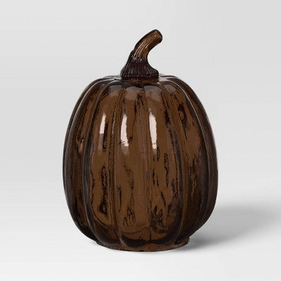  Glass Pumpkin Amber - Threshold™