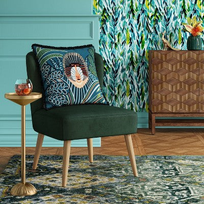  Chelidon Velvet Slipper Chair Green - Threshold™