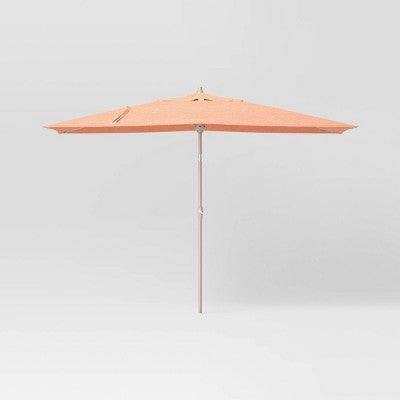  10'x6' Rectangular Market Patio Umbrella - Light Wood Pole - Threshold™