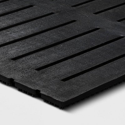  1'6"x2'6" Rubber Bristle Boot Scrapping Doormat - Threshold™