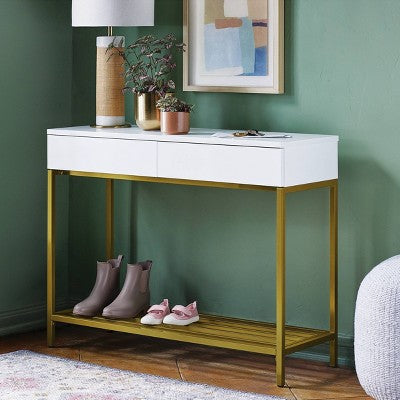  Loring Console Table White - Threshold™