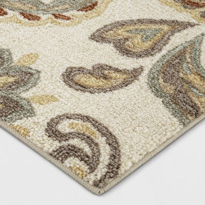  2'x7' Runner Floral Paisley Rug Beige - Threshold™