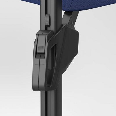  11'x11' Offset Solar Patio Umbrella - Black Pole - Threshold™