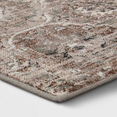  Bailey Companion Tile Print Accent Rug Tan - Threshold™