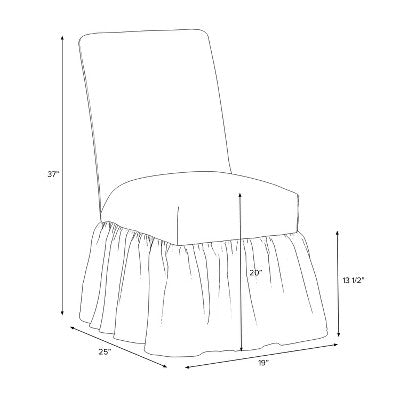  Ruffled Slipcover Dining Chair - Threshold™ Designed With Studio McGee