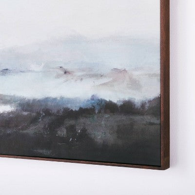  36" X 36" Dreary Abstract Landscape Framed Wall Canvas - Threshold™ Designed With Studio McGee