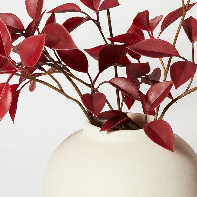  Eucalyptus Leaf Arrangement Burgundy - Threshold™ Designed With Studio McGee