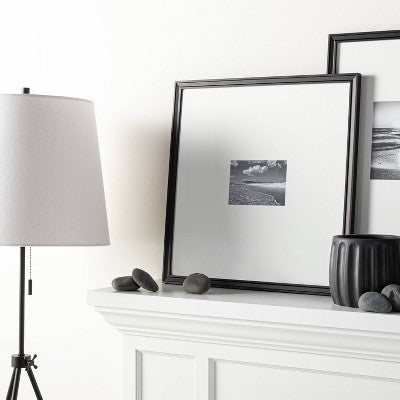  21.49" X 21.49" Matted To 5" X 7" Gallery Single Image Frame Black - Threshold™ Designed With Studio McGee