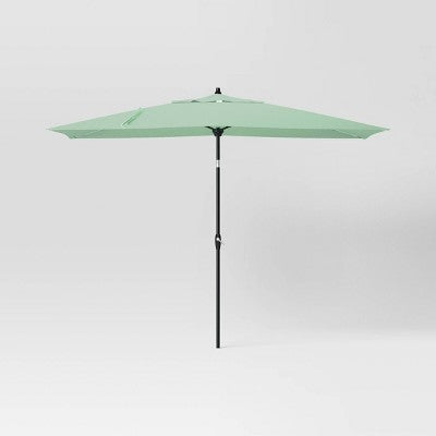  10'x6' Rectangular Market Patio Umbrella - Black Pole - Threshold™