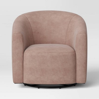  Large Aveline Swivel Chair Blush Velvet - Threshold™