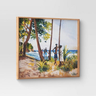  30" X 24" Village Waterfront By Boscoe Holder Framed Canvas Board - Threshold™